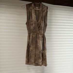 Wilfred Beige and Gray Dress